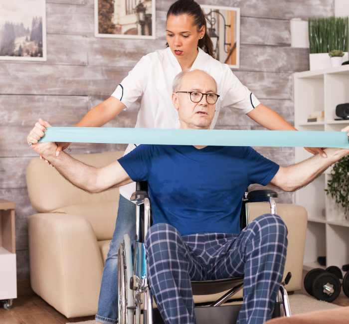 Compassionate caregiver helping participants with Assist-Personal Activities to improve comfort, safety, and everyday wellbeing